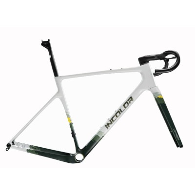 INCOLOR Voyager Gravel Frameset – Cadre Gravel Carbone T800 Ultra-Léger