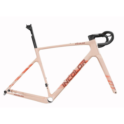 INCOLOR Voyager Gravel Frameset – Cadre Gravel Carbone T800 Ultra-Léger